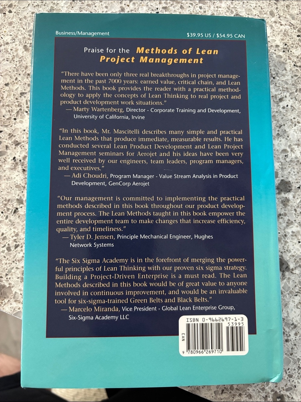 Building a Project-Driven Enterprise by Ronald Mascitelli - Teal & Gold Cover - Picture 2 of 4